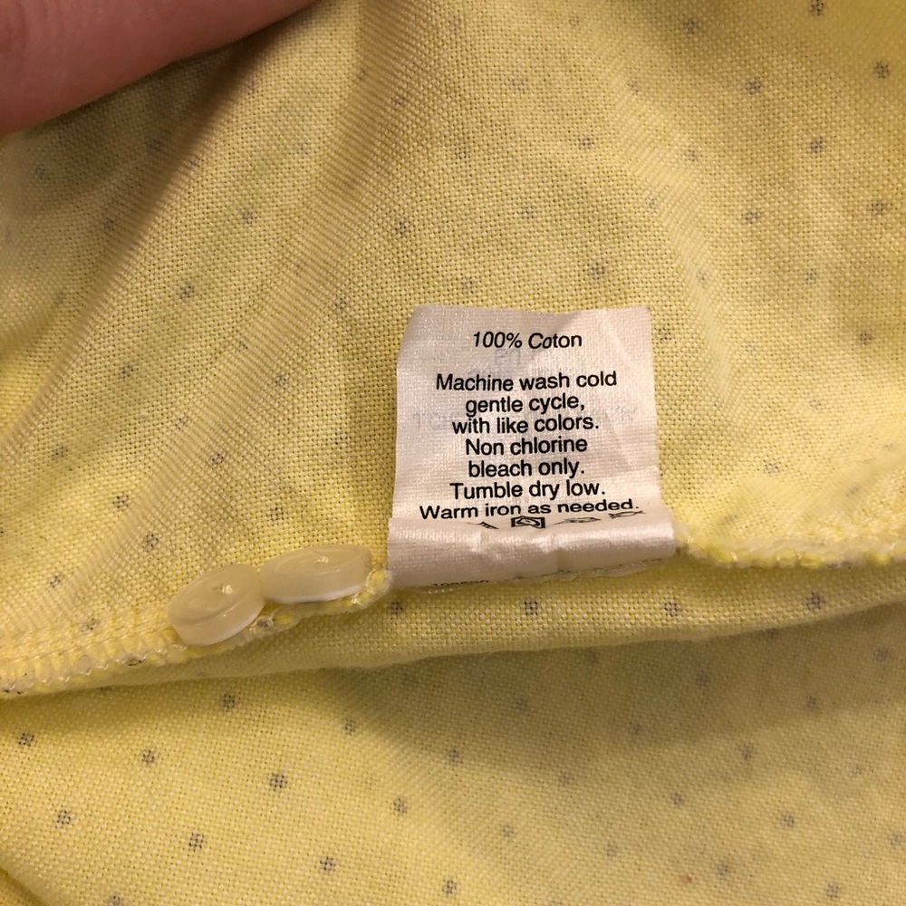 Yellow Button Down Collared Shirt - image 6